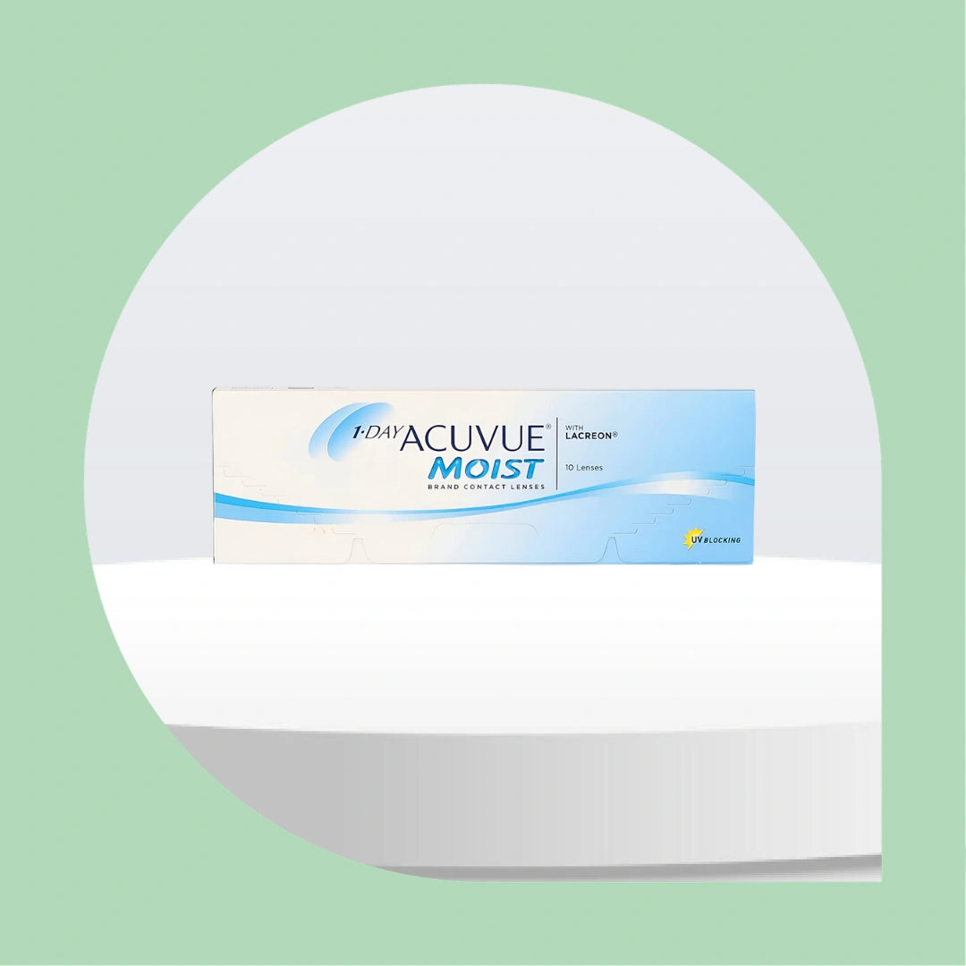1-Day Acuvue Moist Daily Disposable Spherical 10 Lens Pack - Getspexy