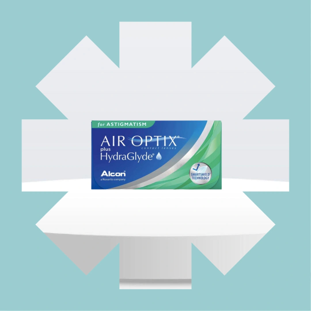 Air Optix Plus HydraGlyde for Astigmatism 3 Lens Pack (Toric) - Getspexy