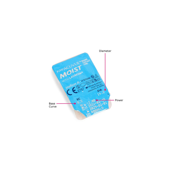 1-Day Acuvue Moist Daily Disposable Spherical 10 Lens Pack