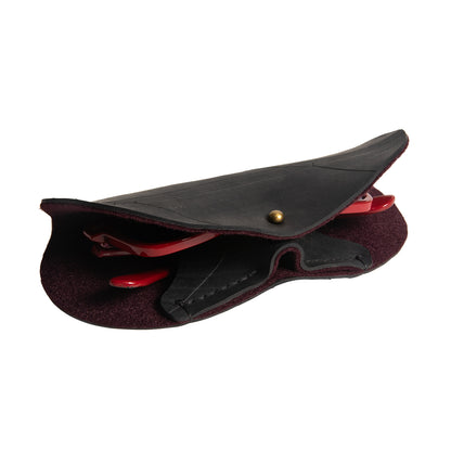 Upcycled Sunglasses Cases Side Open - Getspexy