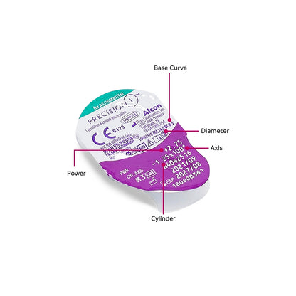 Precision 1 For Astigmatism Daily Disposable  30 Lens Pack - Getspexy