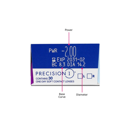 Precision 1 Daily Disposable 30 Lens Pack - Getspexy