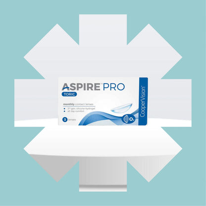 Aspire Pro Toric Plus Powers Only (Monthly Disposable 3 Lens Pack) - Getspexy