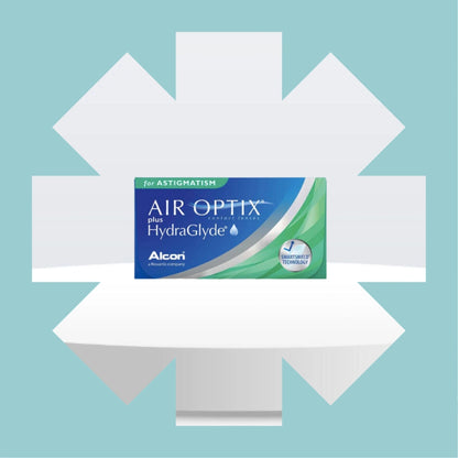 Air Optix Plus HydraGlyde for Astigmatism 3 Lens Pack (Toric) - Getspexy