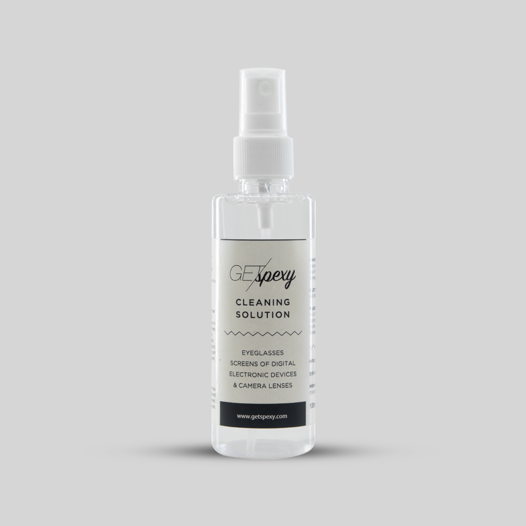 Spectacle, Sunglasses, Laptop,Mobile Phones and Camera Lenses Cleaning Solution - 100ml - Getspexy