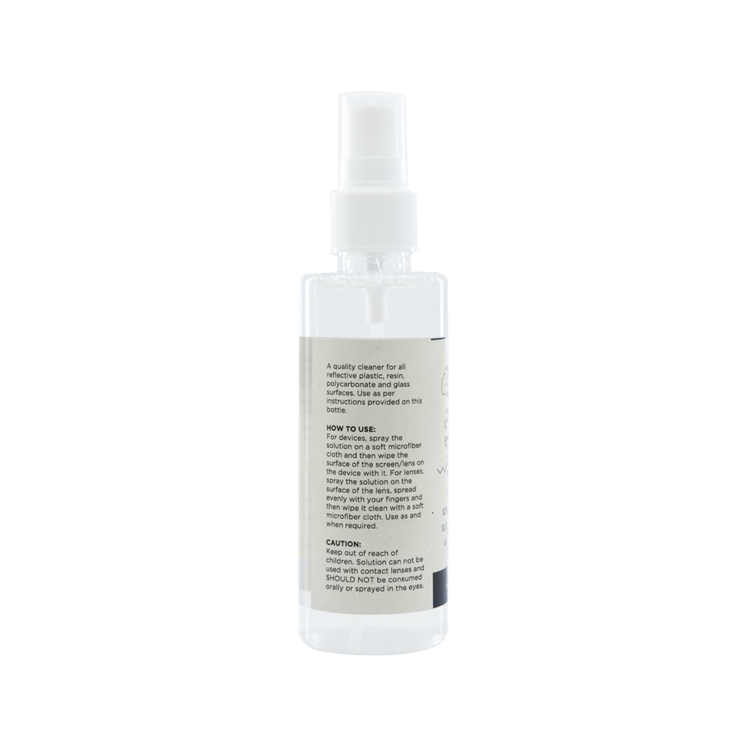 Spectacle, Sunglasses, Laptop,Mobile Phones and Camera Lenses Cleaning Solution - 100ml - Getspexy