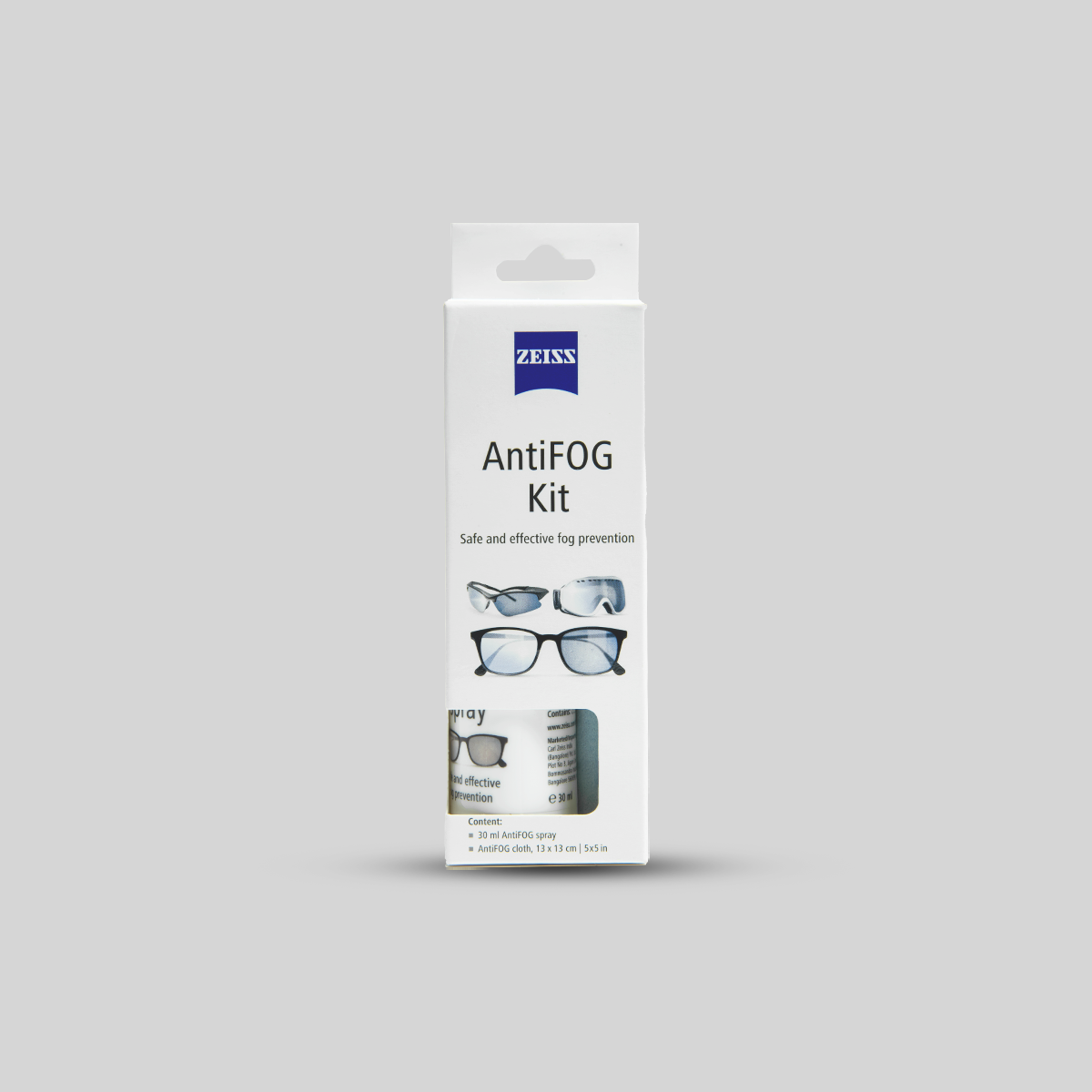 Carl Zeiss AntiFOG Kit (anti fogging solution from Getspexy) - Getspexy