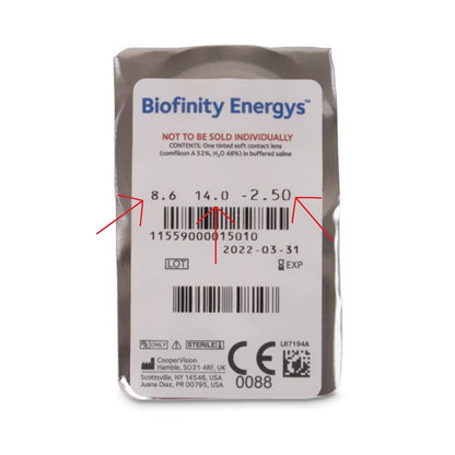 Biofinity Energys 3 Lens Pack - Getspexy