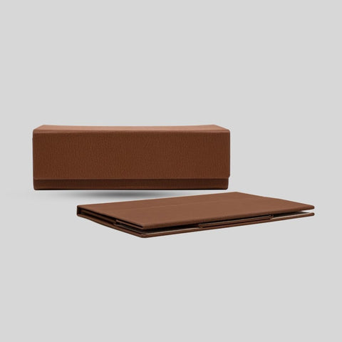 Boxy Brown Spectacle Sunglasses Case - Getspexy