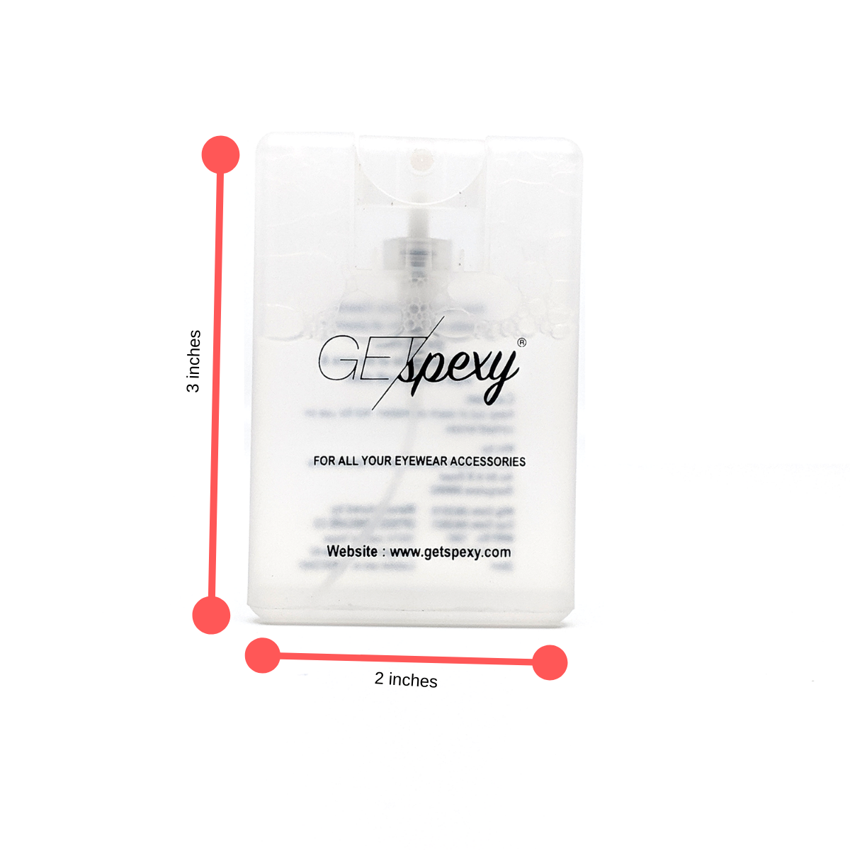 Spectacle Lens Cleaning Solution (Pack Size 3+) - Getspexy